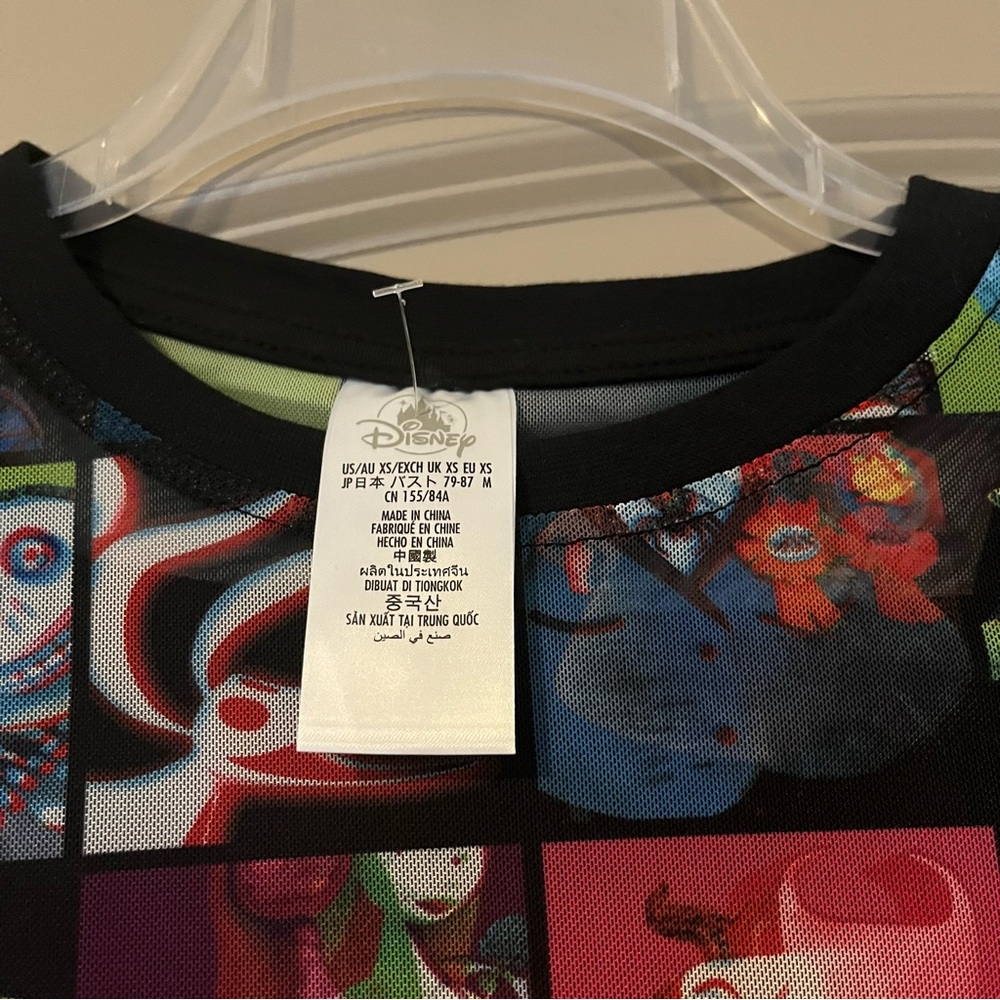 Nightmare Before Christmas all over print sheer top - Picture 2 of 5